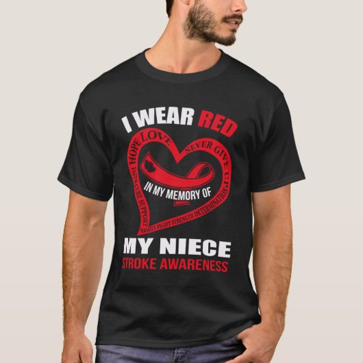 In my memory of my niece STROKE AWARENESS T-shirt (Voorkant)