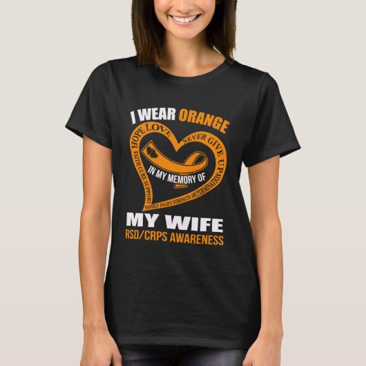 In my memory of my wife RSDCRPS AWARENESS T-shirt (Voorkant)