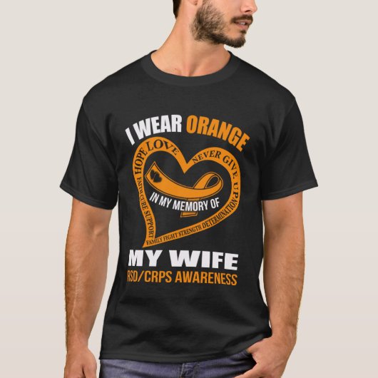 In my memory of my wife RSDCRPS AWARENESS T-shirt (Voorkant)