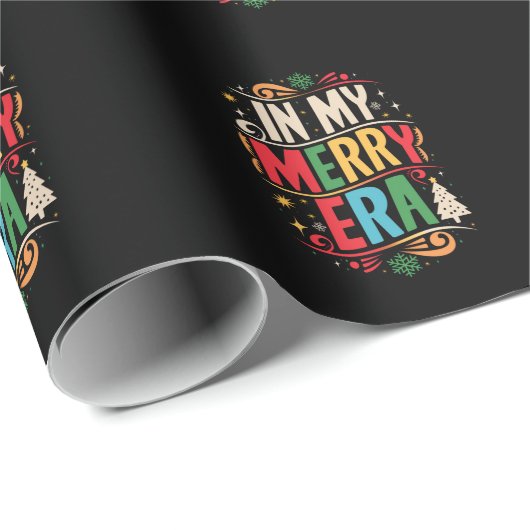 In My Merry Era Christmas Xmas Holiday FamilyIn My Cadeaupapier (Rol Hoek)