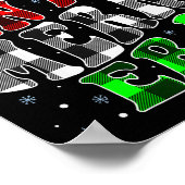 In My Merry Era Family Matching Cute Groovy Merry  Poster (Hoek)