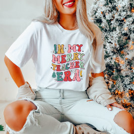 In My Merry Teacher Era Kerst T-shirt