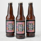 In My Moo Deng Era Moo Deng Hippo Lover Bier Etiket (Flessen)