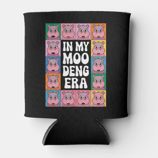 In My Moo Deng Era Moo Deng Hippo Lover Blikjeskoeler (Voorkant)