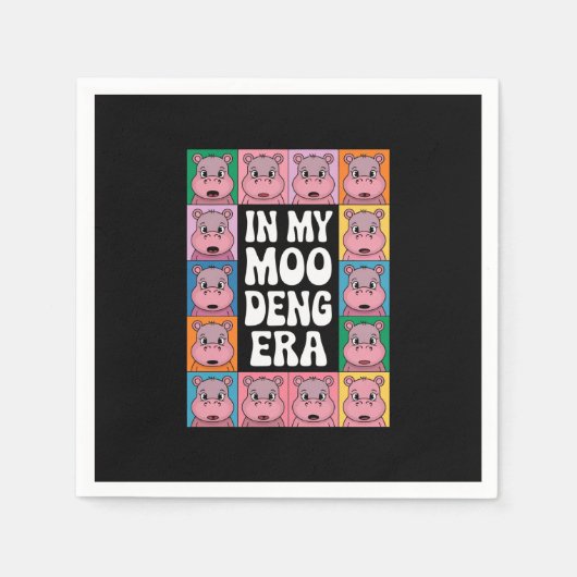 In My Moo Deng Era Moo Deng Hippo Lover Servet (Voorkant)