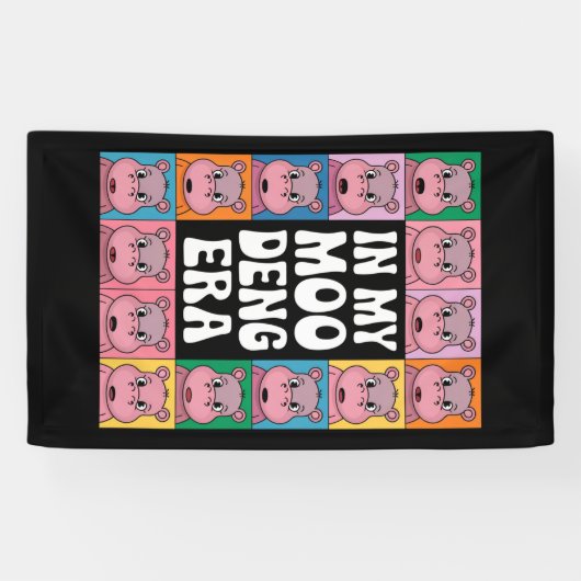 In My Moo Deng Era Moo Deng Hippo Lover Spandoek (Horizontaal)