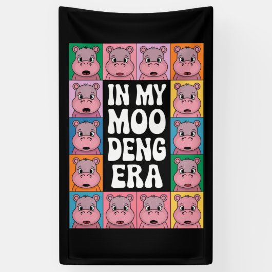In My Moo Deng Era Moo Deng Hippo Lover Spandoek (Verticaal)