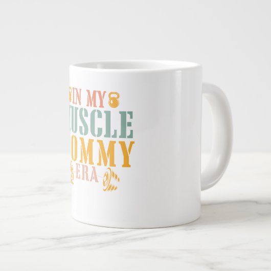 In My Muscle Mommy Era fitness Grote Koffiekop (Voorkant rechts)