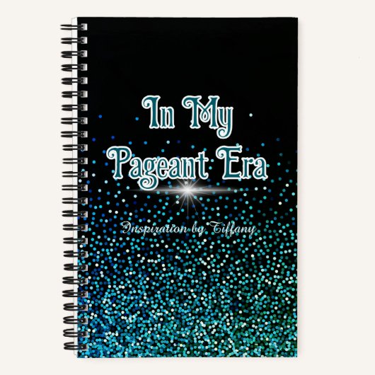 In My Pageant Era | Custom Journal Green Glitter Notitieboek (Voorkant)