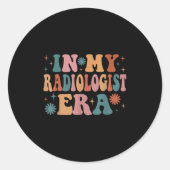 In My Radiologist Era Funny Women Christmas  Ronde Sticker (Voorkant)