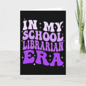In My School Librarian Era Groovy Ck To School Boo Kaart (Voorkant)