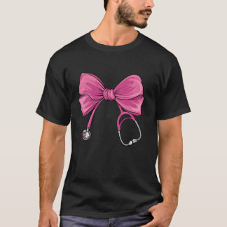 In My Scrub Life Era Coquette Bow Funny ER ICU Nur T-shirt