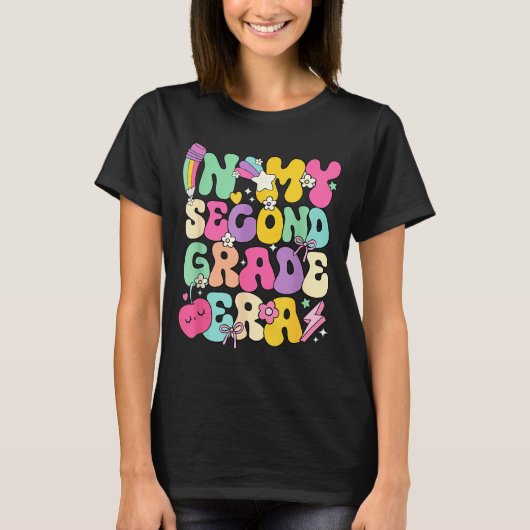 In My Second Grade Era Teachers Women Back To Scho T-shirt (Voorkant)