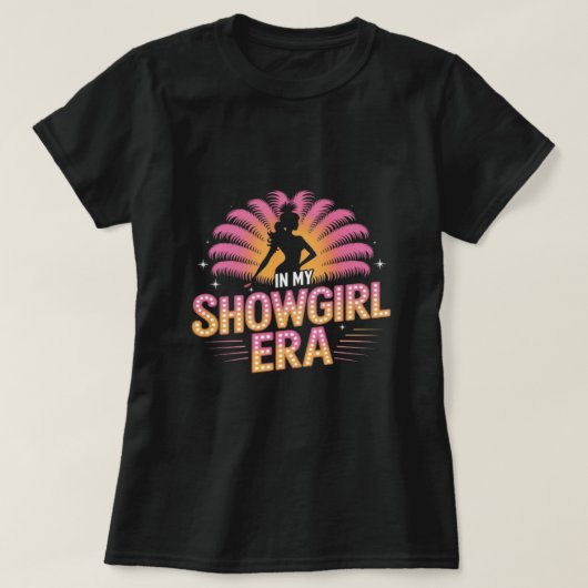 In My Showgirl Era Retro Disco T-shirt (Design voorkant)
