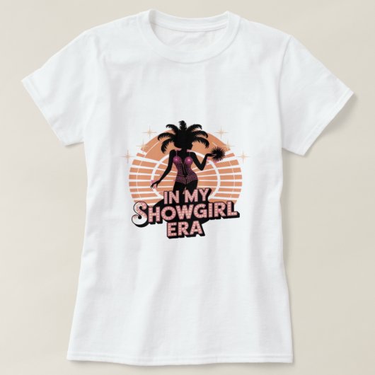 In My Showgirl Era Retro Disco T-shirt (Design voorkant)