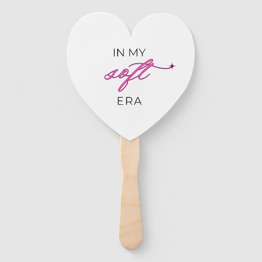 “In My Soft Era – Zachte Esthetiek” Handwaaier (Voorkant)