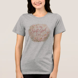 In My Soft Girl Era Bloemendesign T-Shirt