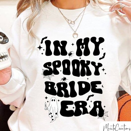 In My Spooky Bride Era, Halloween Bride, Retro Trui