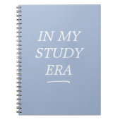 In My Study Era Blue Spiral Notebook Notitieboek (Voorkant)