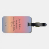 In My Summer Era Gradient Sunrise Color Bagagelabel (Achterkant horizontaal)