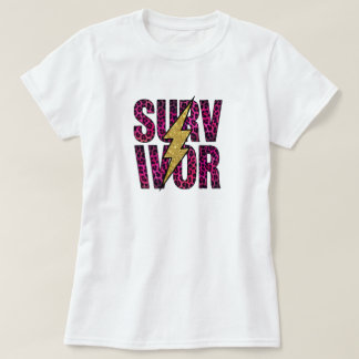 In My Survivor Era, Leopard Breast Cancer T-shirt