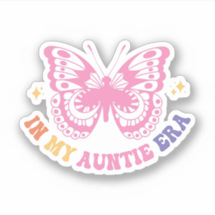 In My Tante Era Baby Aankondiging voor tante Groov Sticker