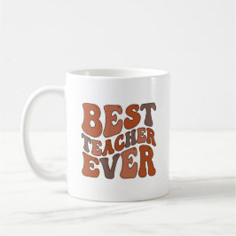 In My Teacher Era – Retro Wavy Personalized Koffiemok