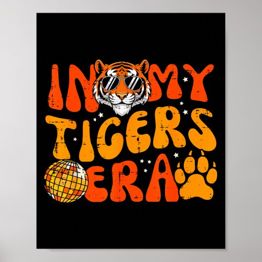 In My Tiger Era Funny Boys Youth Teen Kids Girls M Poster (Voorkant)