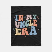 In My Uncle Era Retro Groovy Father's Day Fleece Deken (Voorkant)