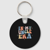 In My Uncle Era Retro Groovy Father's Day Sleutelhanger (Voorkant)