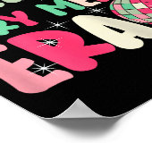 In My Very Merry Era - Cute Groovy Xmas Poster (Hoek)