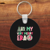 In My Very Merry Era - Cute Groovy Xmas  Sleutelhanger (Voorkant)