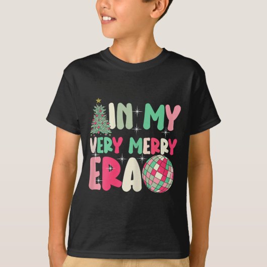 In My Very Merry Era - Cute Groovy Xmas  T-shirt (Voorkant)