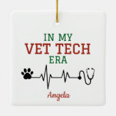 In My Vet Tech Era Keramisch Ornament (Achterkant)