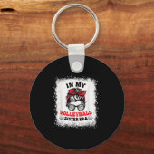 In My Volleyball Sister Era Groovy Bleached Sis Ba Sleutelhanger (Voorkant)