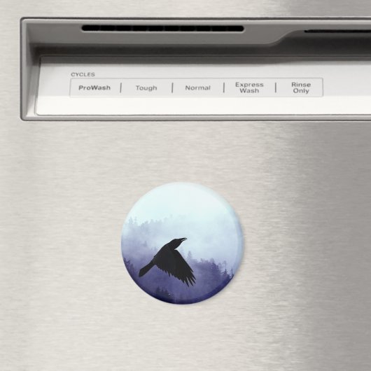 IN MYSTIC Crow & Forest Magneet (Insitu (Vaatwasser))