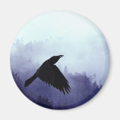 IN MYSTIC Crow & Forest Magneet (Voorkant)