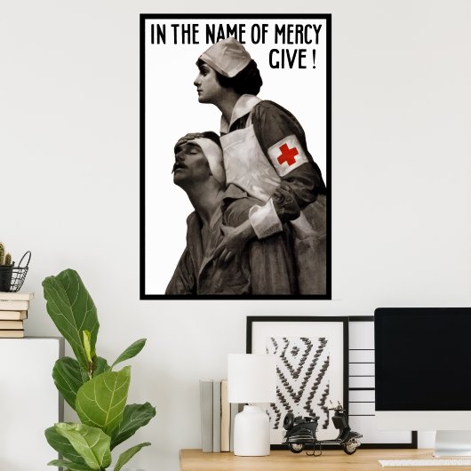 in naam van de genade poster (Thuiskantoor)