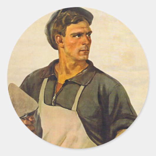 In naam van de vrede ronde sticker (Voorkant)