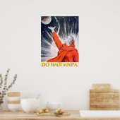 In naam van de vrede, Sovjet-propaganda Poster (Keuken)