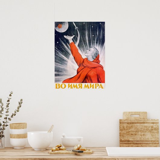 In naam van de vrede, Sovjet-propaganda Poster (Keuken)