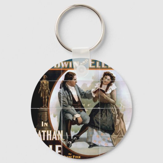 In Nathan Hale, door 'Clyde Fitch' theater Sleutelhanger (Voorkant)