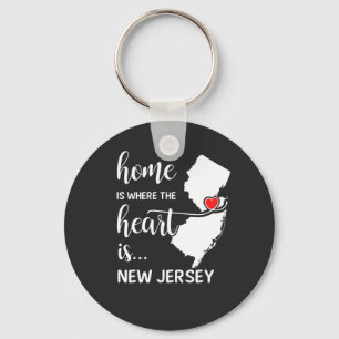 In New Jersey thuis is het hart daar Sleutelhanger