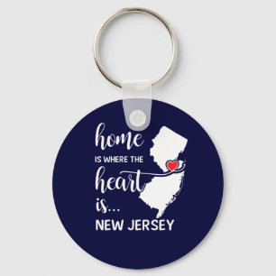 In New Jersey thuis is het hart daar Sleutelhanger