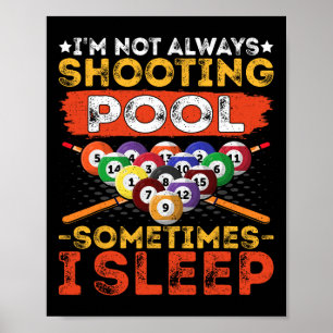 In niet altijd schieten zwembad - grappige pool sp poster