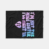 In niet de aardige zus zal vechten je grappige cit fleece deken (Voorkant (Horizontaal))