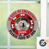 In Nood Geef Mijn Hond Een Kans Ruitsticker Raamsticker (Huis)