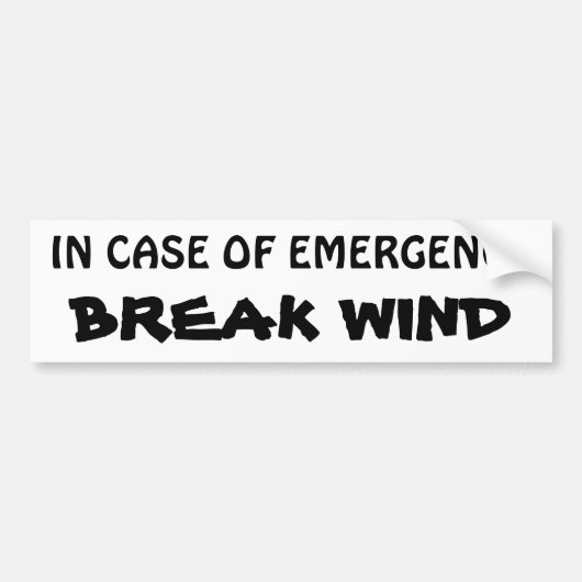 In Nood - Wind Laten ISLANDER FONT Bumpersticker (Voorkant)