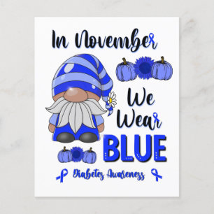 In november Draag we Blauw: Gnoome Diabetes Awaren
