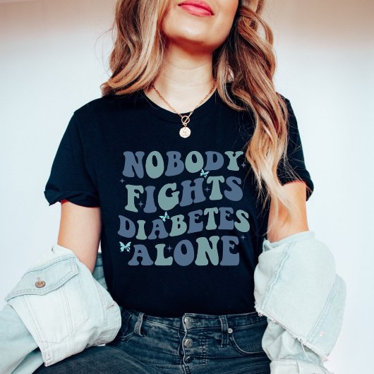 In november Draag we blauw T-shirt